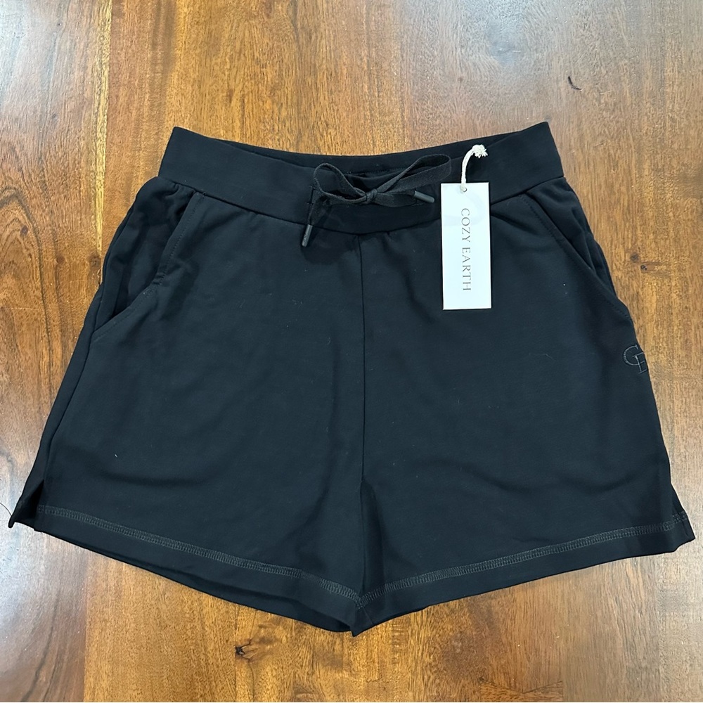 New! Cozy Earth Women's Bamboo Ultra Soft Black Casual Shorts Size XS